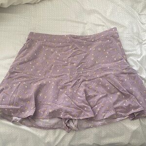 Hollister Lavender Floral Skort